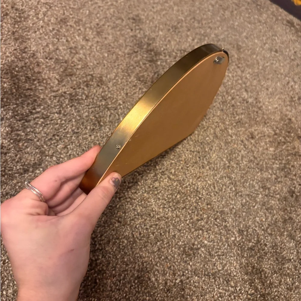 Gold Half-Moon Wall Mirror